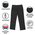 thumbnail image 3 of Boy's Flat Front School Uniform Pants, 3 of 5