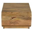 thumbnail image 3 of 30 Inch Coffee Table- Handcrafted Hollow Cube Shape, 3 of 5