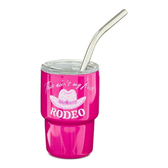 Stainless Steel Mini Tumbler, This Ain't My First Rodeo, 3 fl oz, Valentine's Day by Way To Celebrate