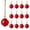 Clear, variant on Dalrosia Crystal Glass Christmas Balls Ornaments, 0.87" Mini Prism Ball Xmas Tree Decorations, Hanging Ornament Clearance for Wedding Party Home Decor