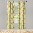 thumbnail image 3 of Ambesonne Bicycle Curtains, Contrast Vintage Colors, Pair of 28"x84", Multicolor, 3 of 5