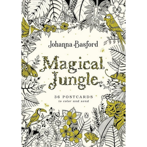 Magical Jungle: 36 Postcards to Color and Send, (Paperback)