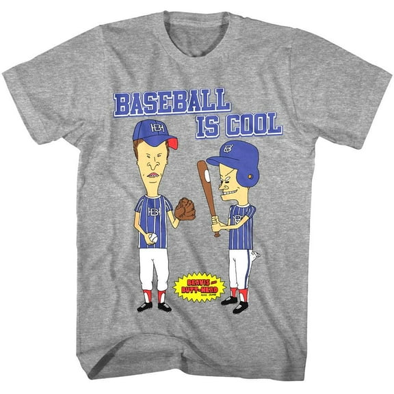 Beavis And Butthead - Baseball Is Cool - American Classics Adult Short Sleeve T-Shirt
