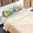 thumbnail image 5 of Yayeee Pillowcase King Size Set of 2 Satin Wrinkle Resistant Pillow Case, Colorful Plants, 5 of 7