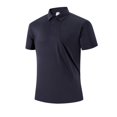 thumbnail image 2 of Mens Casual Camisas de Verano de Moda Correr Deportes Superior Color Sólido Manga Corta Solapa, Top Transpirable para el Gimnasio, 2 of 9