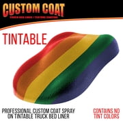 Custom Coat Tintable Base Only 2 Quart (1/2 Gallon) Urethane Spray-On Truck Bed Liner Kit - Easy 3 to 1 Mix Ratio, Just Mix, Shake and Shoot , Prevent Rust