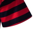 thumbnail image 7 of Men's Striped Polos Shirt , Short Sleeve Classic Golf T-Shirts Casual Sport Tops with Button, Vintage Contrasting Colors Grandad T Shirt Regular Fit Tshirts Summer Workwear, 7 of 7