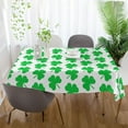 thumbnail image 6 of St Patrick Clovers Pattern Tablecloth Rectangle Colorful Table Cloth Large Square Table Cover for Dining Kitchen Party 54"x72" Decor Gift, 6 of 7