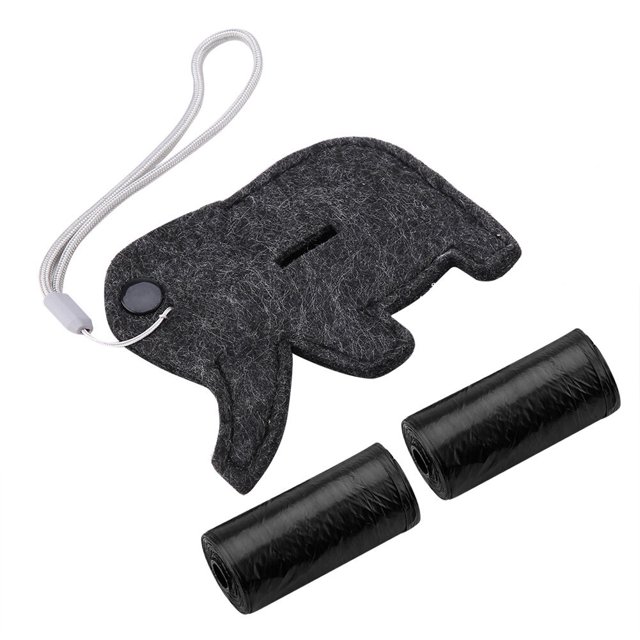 Soporte portátil para Bolsa para popó de perro, dispensador de Bolsa para popó con forma de dibujos animados, dispensador de bolsas para excrementos de mascotas, elefante