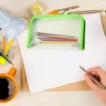 thumbnail image 5 of Pencil Pouch - Canvas Pen Bag - Zippered Stationery Organizer - 3-Pack - Green, 5 of 5