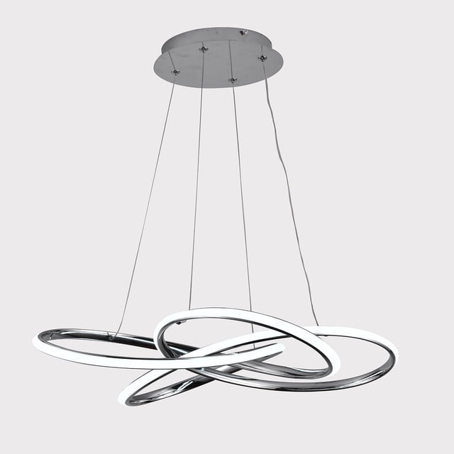 Lámpara SPACE Tipo Candil Colgante Led Plateada Luxica Lighting 6141 C