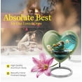 thumbnail image 4 of Golden Sparrow Heart Shaped Keepsakes For Ashes - Funeral Urns For Adult Ashes Women - Decorative Urns For Adult Ashes - Memorial Keepsakes - Little Urns For Human Ashes (Size -3Inch,1Pcs), 4 of 5