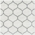 thumbnail image 7 of Unique Loom Trellis Frieze Collection Area Rug - Rounded (7' 10" Square Ivory/Gray), 7 of 7