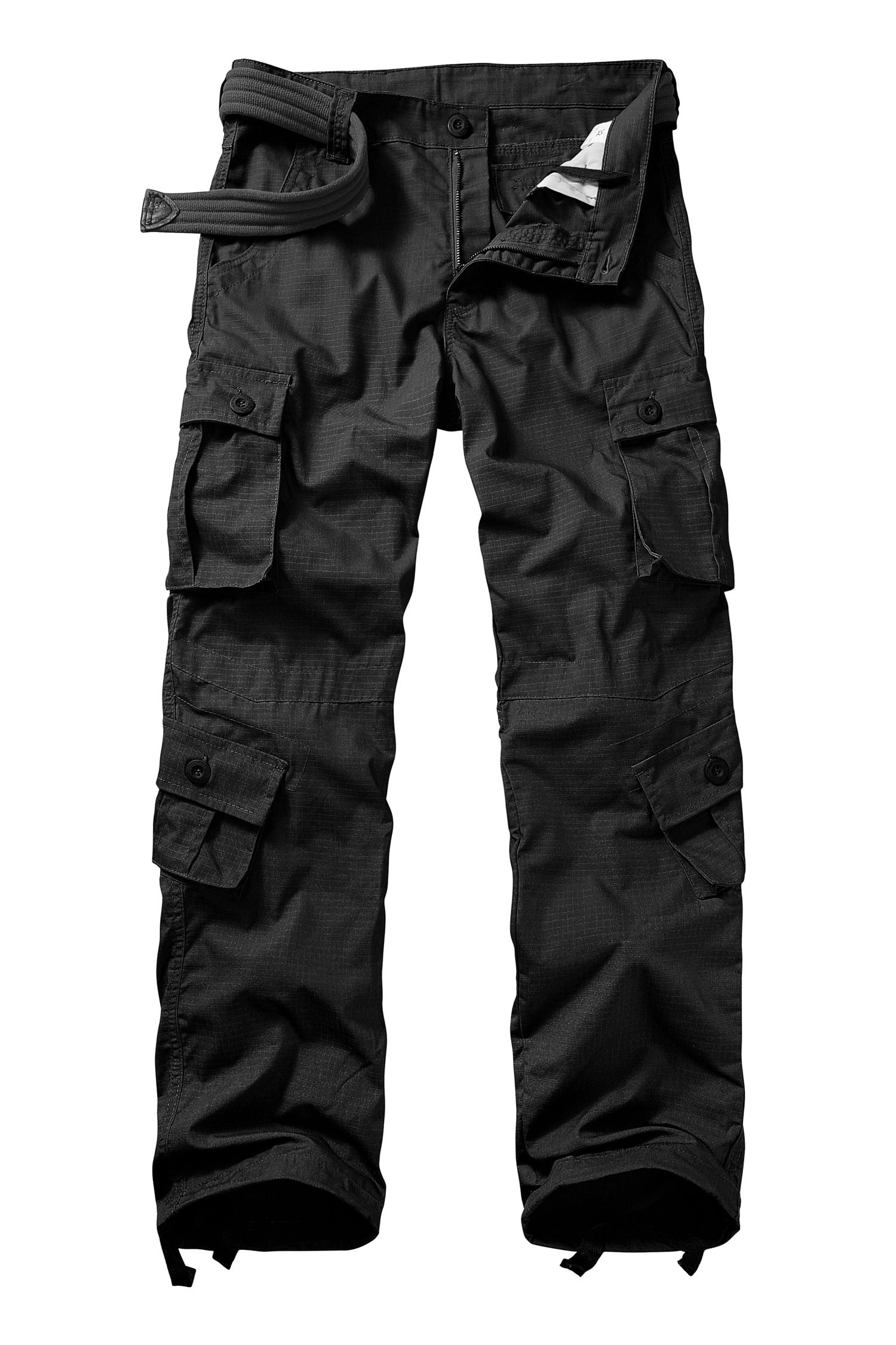 TRGPSG Men's Casual Work Cargo Pants with 8 Pockets Outdoor Hiking ...