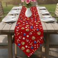 thumbnail image 6 of Baseball Sports Table Runner Linen Burlap Table Runner 72 Inches Long Modern Classic American Balls Red Dresser Scarves for Kitchen Island Coffee Dining Room Party Wedding Holiday Decor 18"x72", 6 of 8