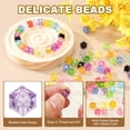 thumbnail image 3 of Uxcell Cuentas de Cubo Facetado de Acrílico de 8 mm, 300 Pcs Cuentas de Diamante para Hacer Joyas, Lavanda, 3 of 6