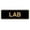 Black Gold, variant on Signs ByLITA New Standard Lab Sign (Red) - Small