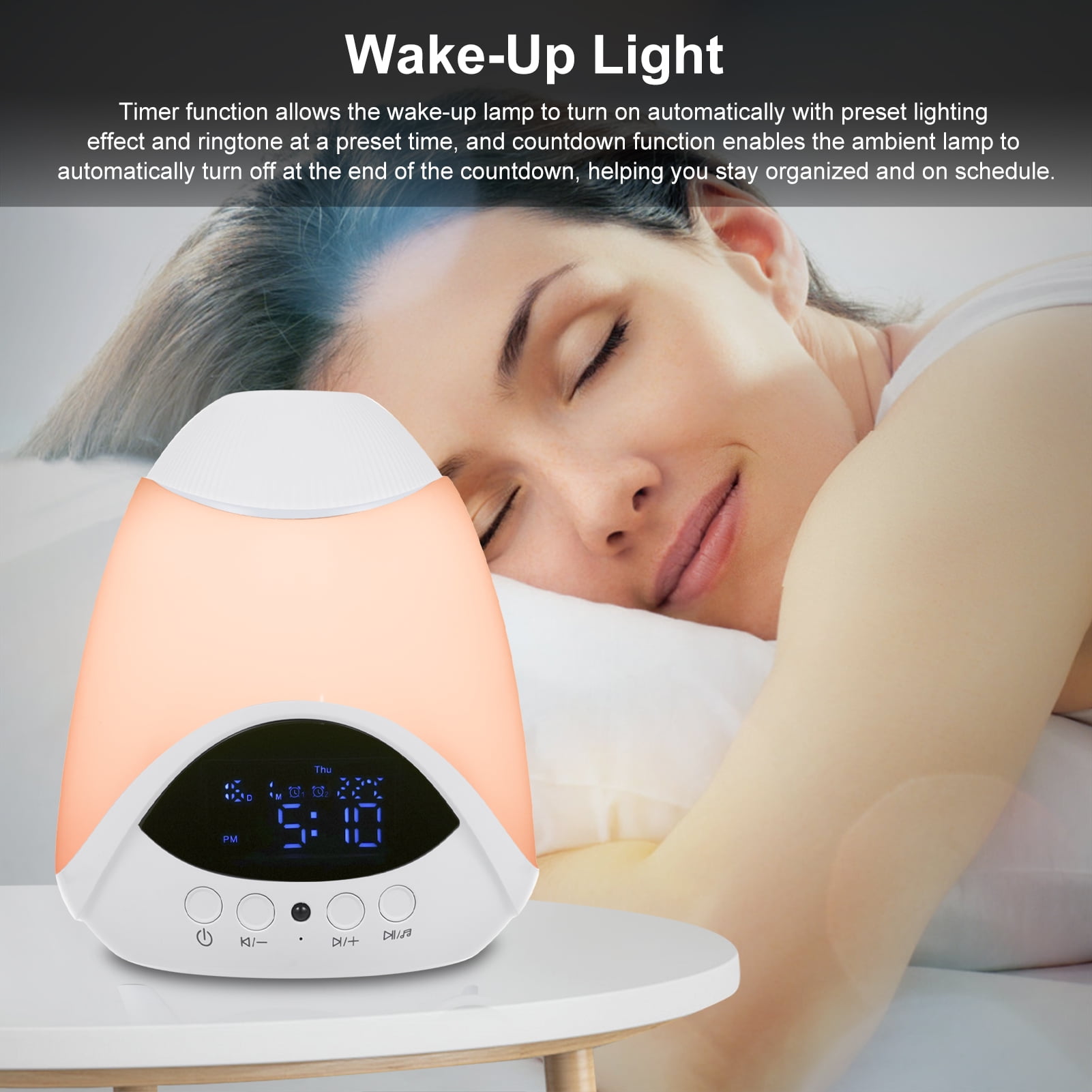 White Noise Sound Machine: 10-in-1 Sound Machine for Sleep with Alarm Clock, Night Light & Star Projector, Noise Machine with 16 Soothing Sounds, Timer, Remote Control, Temperature Monitor