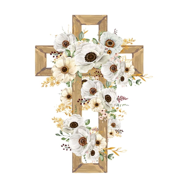 Pegatinas de pared, cruces de Pascua, decoración de ventanas, plantas, flores, festivales, pegatinas para el refrigerador.