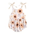 thumbnail image 1 of Kmbangi Baby Girls Mode Imprimé Soleil/tournesol Romper Élégant Romper, 1 of 9