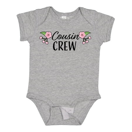

Inktastic Cousin Crew with Flowers Gift Baby Girl Bodysuit