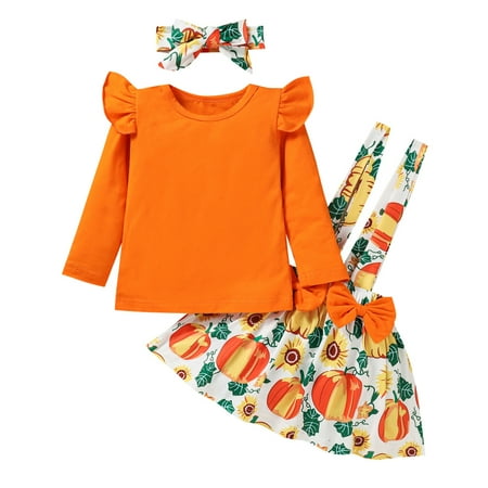 

Seyurigaoka Girl’s Long Sleeve T-shirt and Suspender Skirt with Headband