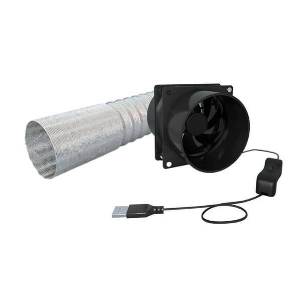 Extractor de pared, ventilador portátil, soplador de Camping, ventilador Extractor de cobertizos montado en la pared, ventilador de ventilación para Tubo de doble ventilador de 6M