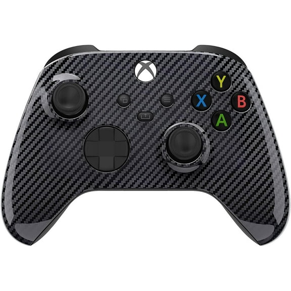 Wireless Controller for Microsoft Xbox Series X/S & Xbox One - Custom Soft Touch Feel - Custom Xbox Series X/S Controller (X/S Glossy Carbon Fiber)