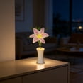 thumbnail image 4 of Weloille 1 Piece LED Lily Flower Pot Table Lamp, Dimmable Mini Night Light, Soft Eye Protection Ambient Desk Lamp, for Bedroom Living Room Desktop Holiday Gift Home Decor, 4 of 6