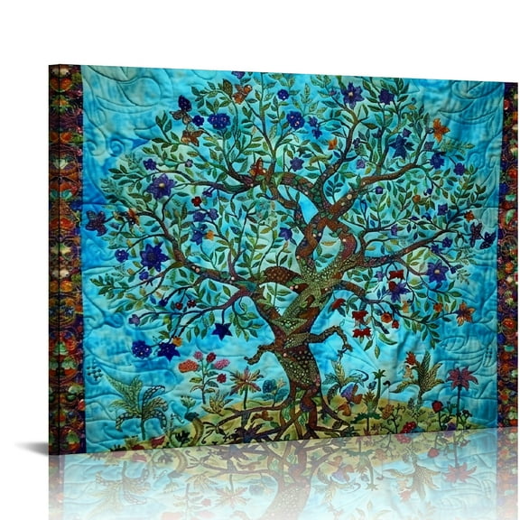 Autua Tree Of Life Wall Decor Canvas Art For Living Room Bedroom 20x16in