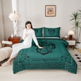 thumbnail image 4 of Castle Fairy Teens Animal Dragon Twin Comforter Sets,Abstract Hippie Geometric Bedding Set, 4 of 8