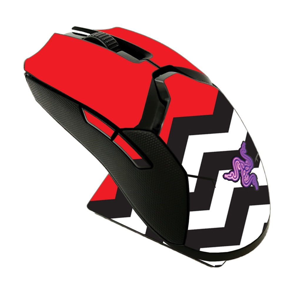 Skin Decal Wrap Compatible With Razer Viper Ultimate Sticker Design Red Chevron Walmart Com