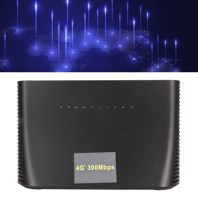 Enrutador 4G LTE, Transmisión De Alta Velocidad Negro Compartir 32 Usuarios Enrutador Inalámbrico 4G Amplia Compatibilidad Amplia Aplicación Para Exteriores Para El Hogar