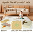 thumbnail image 3 of Foldable Baby Play Mat, PIGLOG Waterproof Playmats for Babies and Toddlers Kids, Safe Foam Playmat for Tummy Time, 50x50 Playpen Mat, Reversible Baby Floor Mat for Infant, Toddler, Vast Planet, 3 of 5