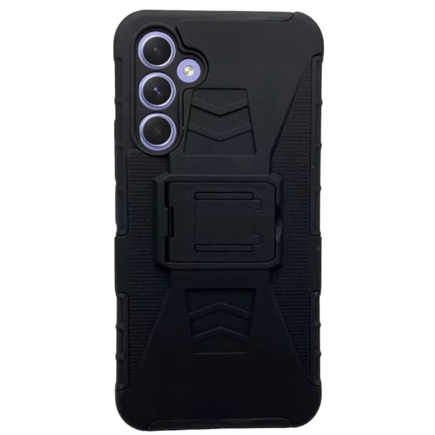 Funda Uso Rudo Clip 360 Para Samsung A34 Más 2 Micas De Cristal