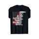 thumbnail image 1 of Camiseta de manga corta de algodón para hombre con el gráfico "All Faster Than Dialing 911" - Diseño de la bandera patriótica estadounidense, 100 % algodón, cuello redondo, manga corta, corte regular,, 1 of 6