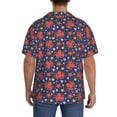 thumbnail image 3 of Lsque sea animals Print Men's Cuban Collar Short Sleeve Shirt Summer Beachwear Casual Button Down Fashionable Vacation Leisure Shirt-X-Large, 3 of 5