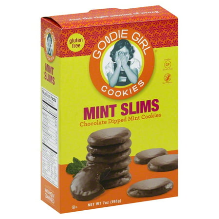Goodie Girl Mint Slims Chocolate Dipped Mint Cookies, 7 (Best Kind Of Girl Scout Cookies)