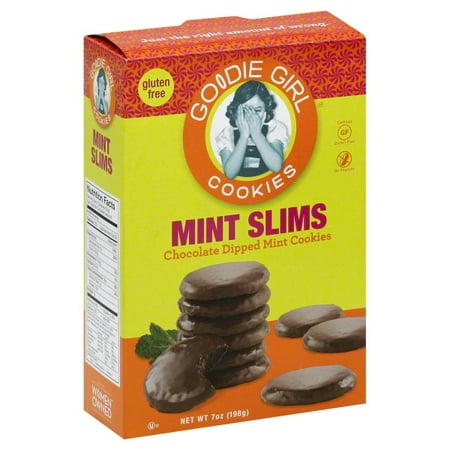 Goodie Girl Mint Slims Chocolate Dipped Mint Cookies, 7