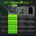 thumbnail image 4 of Fosmon Dual 2 Controller Charger Compatible with Xbox Series X / Series S Controllers (Not For Xbox One 2016/2017), (Two Slots) High Speed Docking Charging Station with 2 Rechargeable Battery - Black, 4 of 6