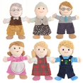 thumbnail image 5 of Muñeco de peluche suave para la familia, para papá, mamá, hermano, hermana, cosplay, juguetes educativos para bebés, marioneta de dedo de mano Kawaii, 5 of 5
