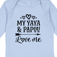 thumbnail image 4 of Inktastic My Yaya and Papou Love Me Girls Long Sleeve Baby Bodysuit, 4 of 5