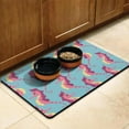 thumbnail image 3 of Underwater Coral Jellyfish Pet Feeding Mat – Tropical Fish Ocean Creatures Style Dog Food Mat, Marine Coastal Design, Quick Dry, Non-Slip, Absorbent, Easy Clean Mat, 17x30, 3 of 7