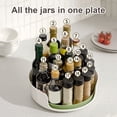 thumbnail image 3 of sunsanly Spice Rack Kitchen Countertop Tray Large Capacity 360-Degree Rotating Anti-Slip Design Condiment Organizer Storage Tray, 3 of 7