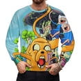 thumbnail image 3 of Adventure Time Cartoon Unisex Pullover Hoodie Fashion Round Neck Sweatshirts Sweater For Mens Womens, 3 of 6