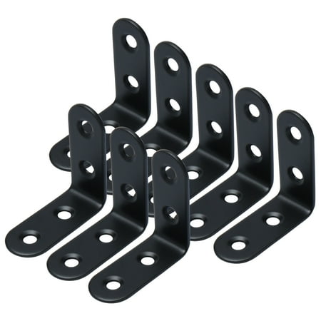 40 x 40mm Angle Bracket Stainless Steel Corner Brace Fastener Corner Protector Floating Shelf Right Angle L Brace 8pcs