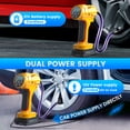 thumbnail image 5 of ODEGNC 21V 160PSI Cordless Tire Inflator 10000mAh Air Compressor 12V DC Digital Auto Shutoff LED Light for Car SUV, 5 of 11