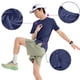thumbnail image 1 of pstuiky camisetas camisas para hombre, Camiseta con capucha elástica de manga corta para correr al aire libre de color sólido para hombre camisas casuales para hombre s, 1 of 6