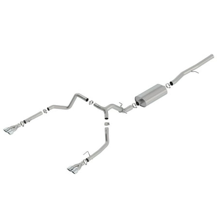 Borla 140782 Cat-Back Single Dual Split Rear Exit Exhaust System Kit