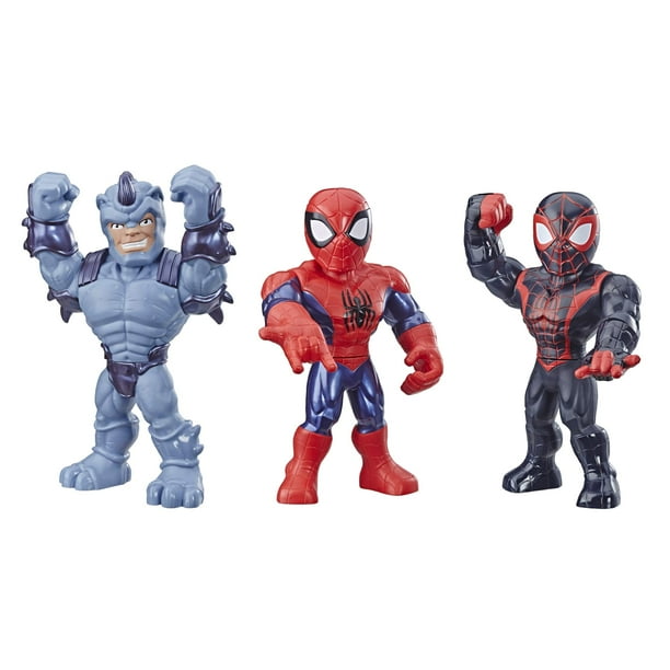 Pack de figuras de acción Playskool Heroes Mega Mighties Marvel 3